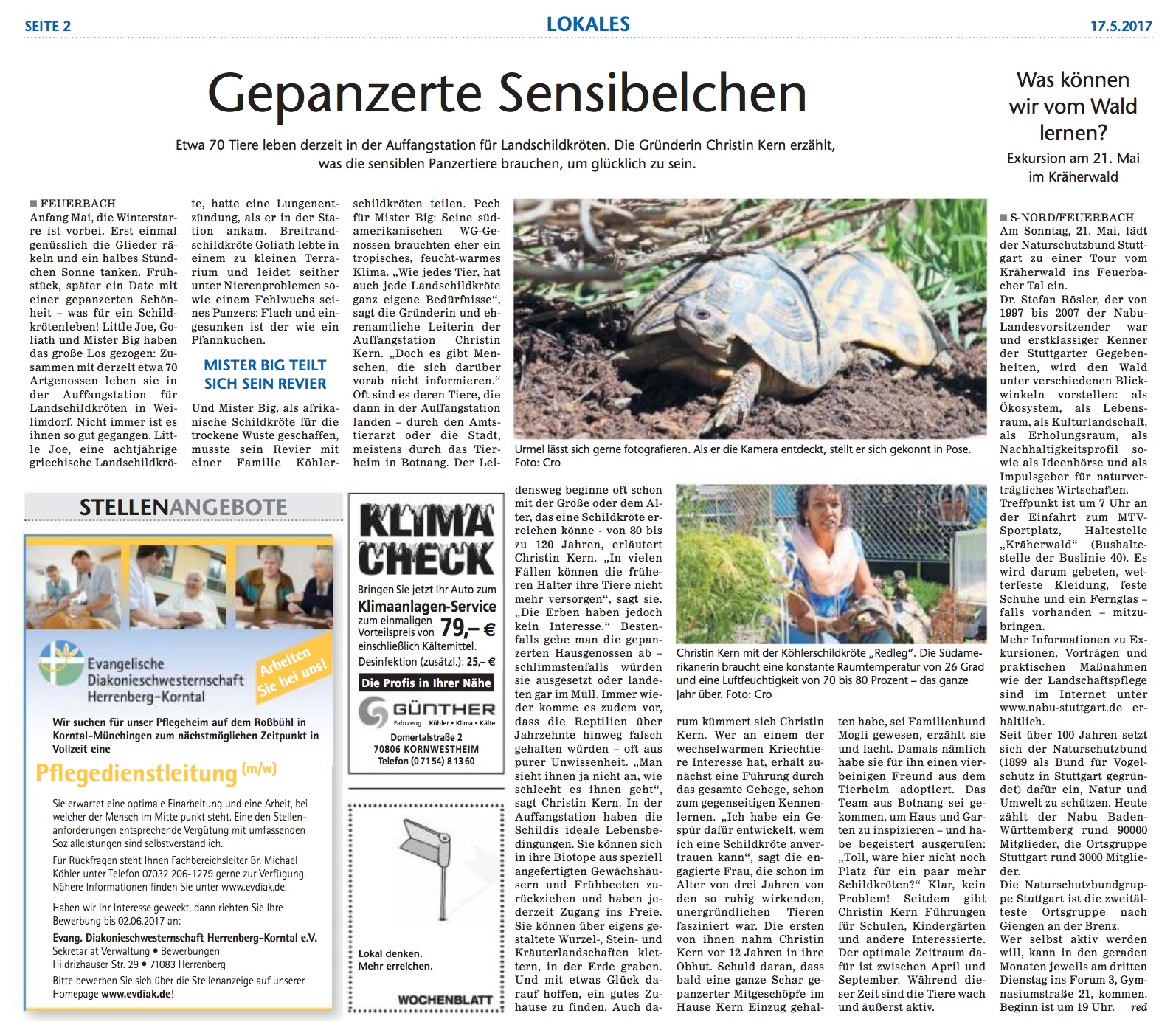 Bekanntschaftsanzeigen stuttgarter wochenblatt